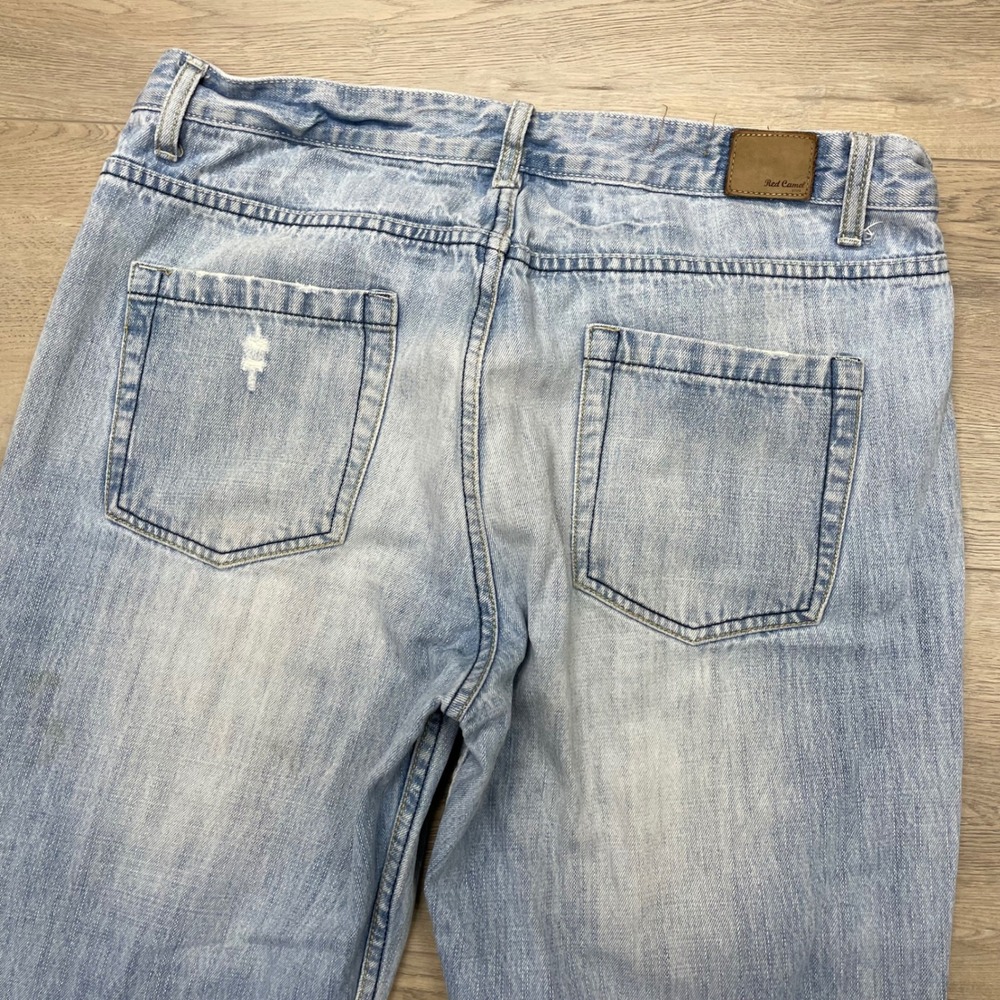Red Camel Y2K Vintage Jeans Mens Blue Distressed Boot Leg Denim